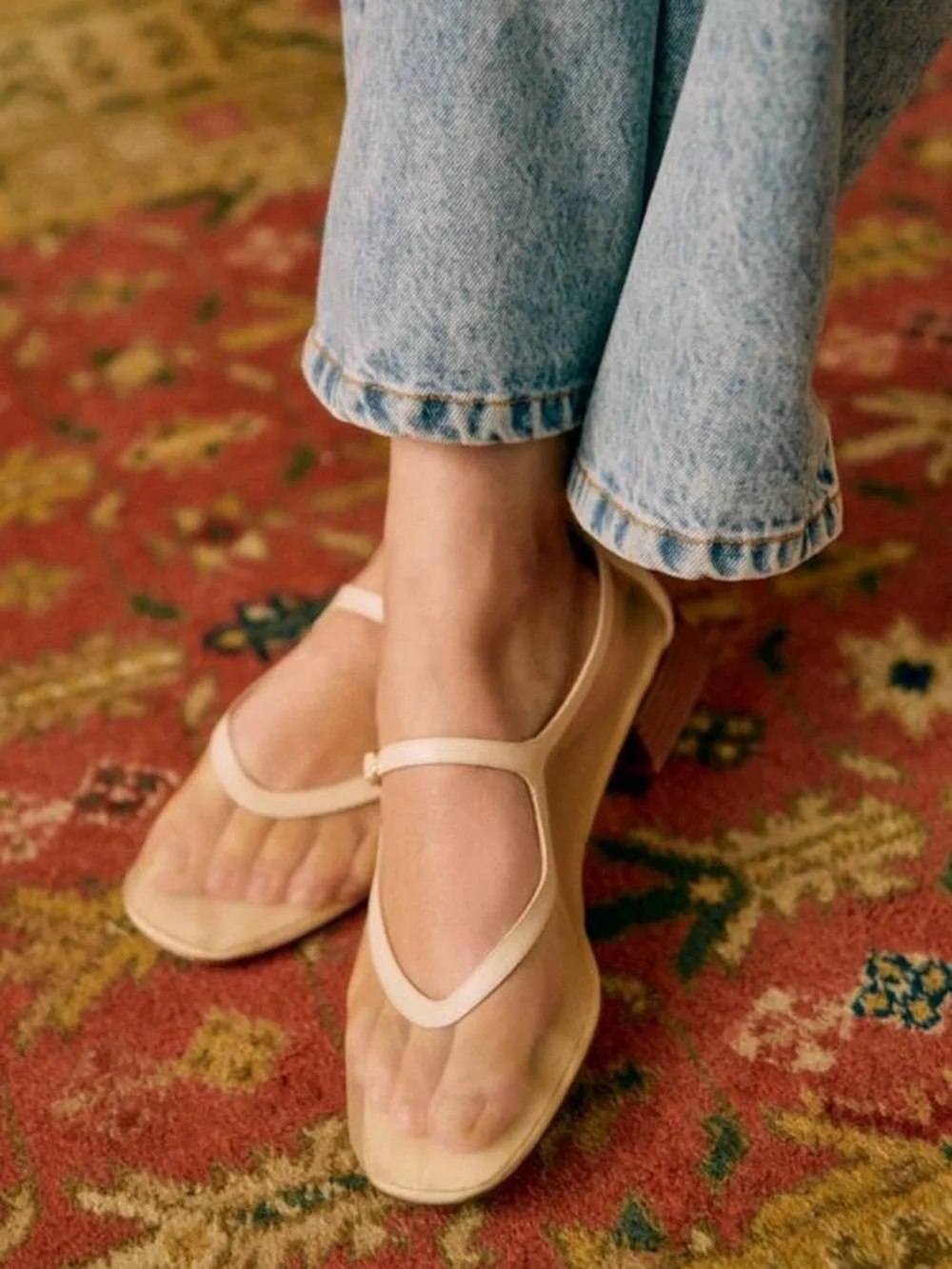 Sezane AUBANE LOW BABIES Size 38 in Cream